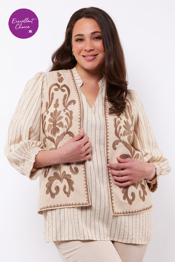 Elysse gilet | Sand