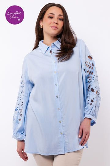 Delphine blouse | Light Blue
