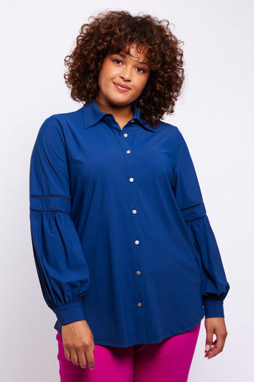 Tatum blouse | Sapphire Blue
