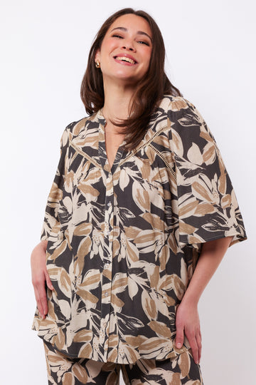 Odette tuniek | Black/Sand