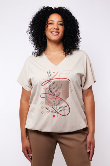 Elina T-shirt | Sand