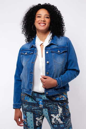 Almira jacket | Denim Mid Blue