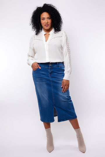 Amy rok | Denim Mid Blue