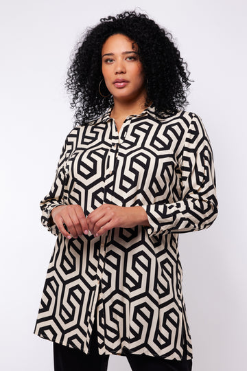 Annette tuniek | Sand/Black