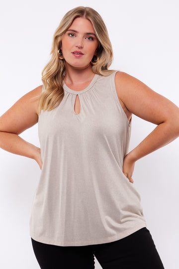 Beth top | Gold