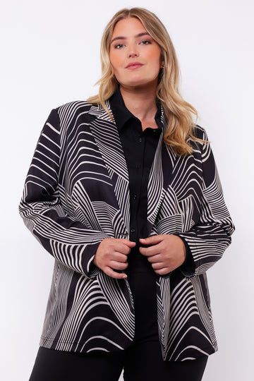 Brigit blazer | Black/Gravel