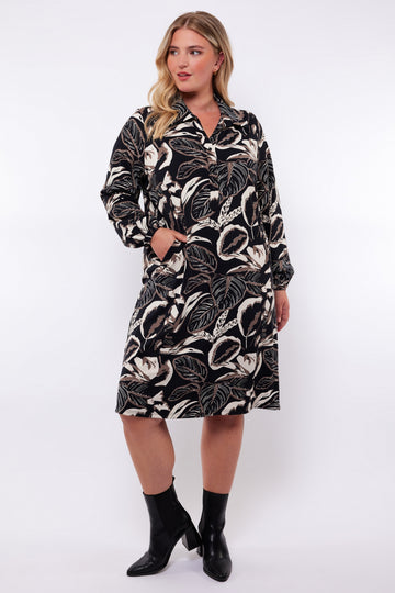 Bodille jurk | Black/Bronze