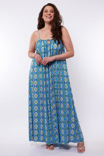 Polly jurk | Blue/Lipgloss