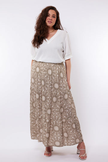 Kayla rok | Sand/Washed Green