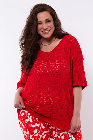 Olivia trui | Chili Red