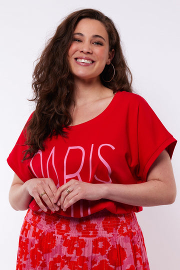 Nola top | Chili Red