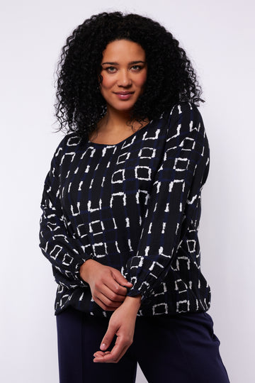 Lilian top | Black/Eclipse