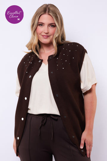 Gloria vest | Dark Chocolate