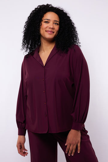 Sasha blouse | Mauve Wine