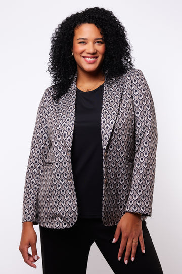 Ellie blazer | Black/Gray