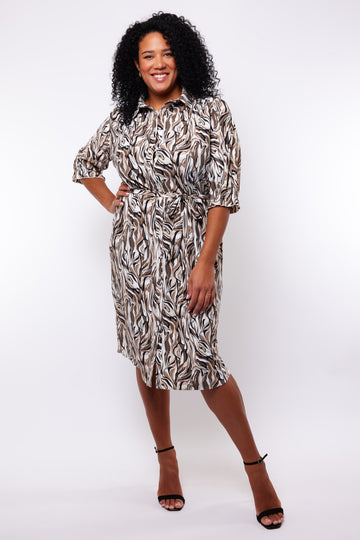 Angelica jurk | Sand/Sahara