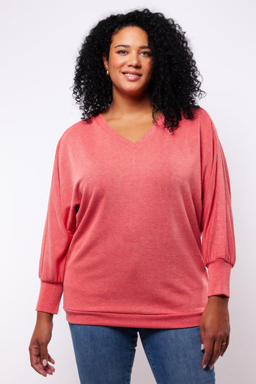 Hannah top | Spicy Coral