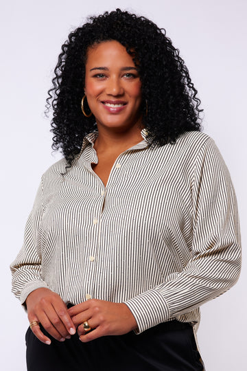 Lyra blouse | Offwhite/Black