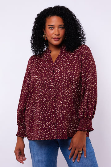 Julie blouse | Mauve Wine