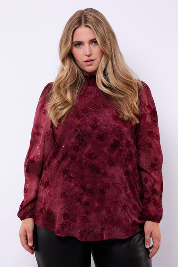 Zia top | Mauve Wine