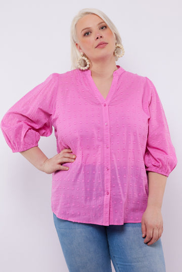 Rafaela blouse | Super Pink