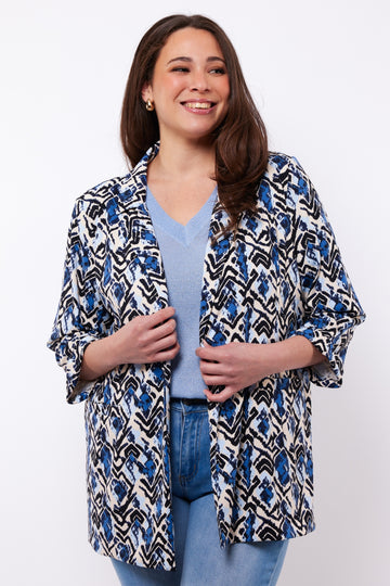 Zola jacket | Sand/Light Indigo