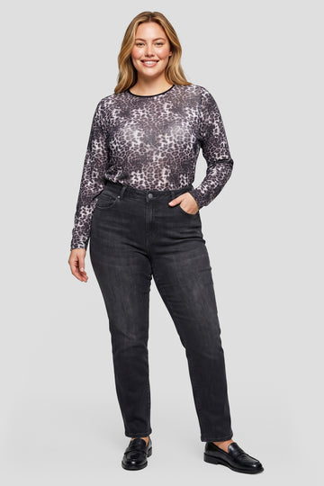 Oliva top | Black/Offwhite