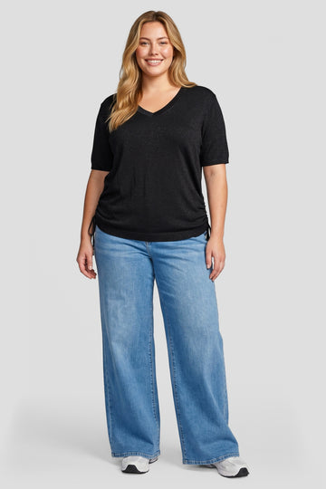 Isolda gebreide top | Black