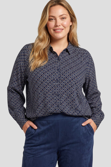 Fern blouse | Eclipse/Light Camel