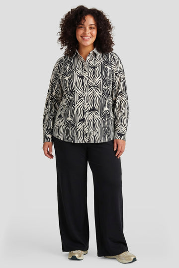 Audra blouse | Sand/Black