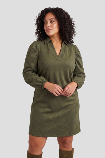 Maura jurk | Dark Olive