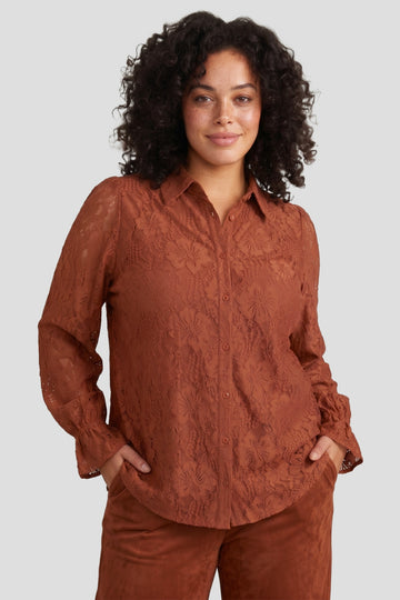 Valencia blouse | Burnt Henna