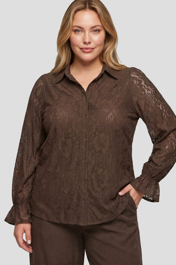 Valencia blouse | Dark Earth