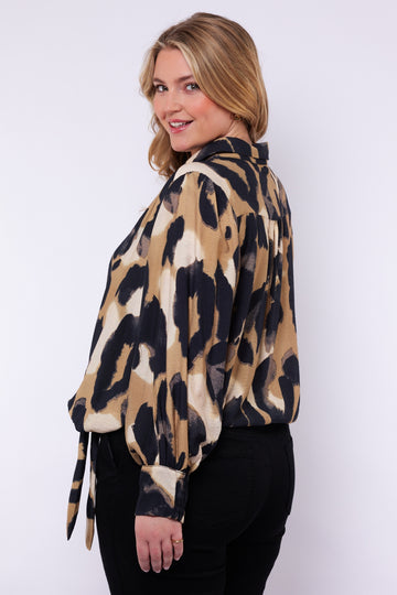 Fern blouse | Black/Khaki