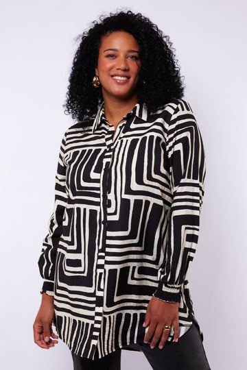 Billie tuniek | Black/Ecru