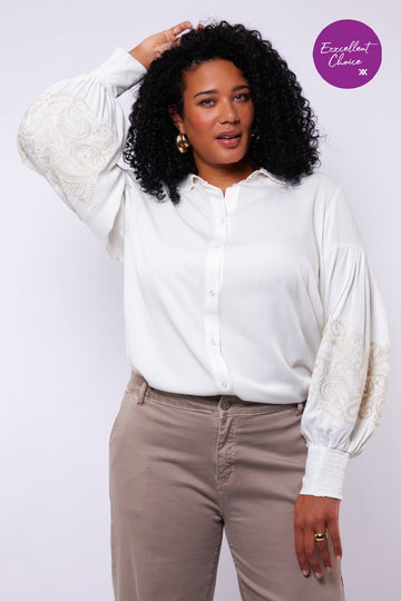 Saar blouse | Offwhite