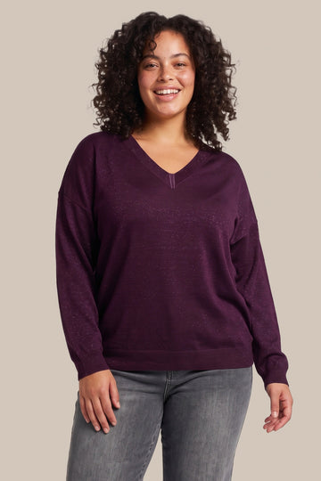 Kirsten trui | Warm Aubergine