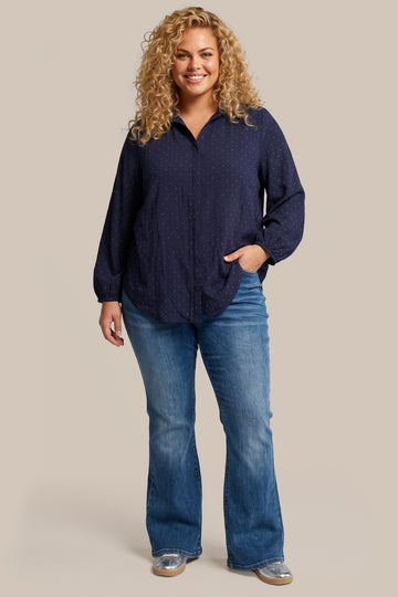Runa blouse | Midnight Blue