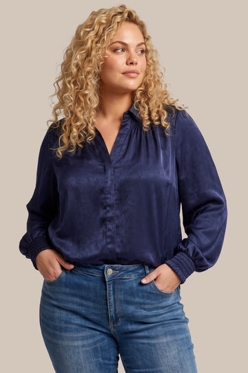 Nysara blouse | Midnight Blue