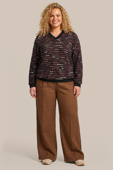 Belia top | Black/Cappuccino