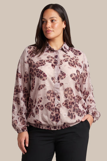 Jorila blouse | Warm Aubergine/Sand