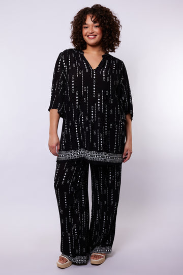 Maris broek | Black/Offwhite
