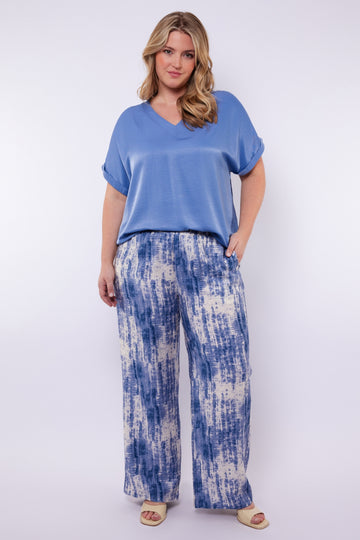 Frankie broek | Offwhite/Dusty Blue