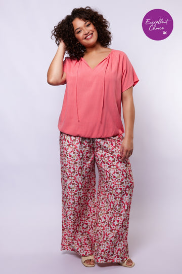 Maris broek | Sunkissed Coral/Berry Fuchsia