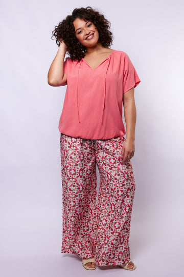 Maris broek | Sunkissed Coral/Berry Fuchsia