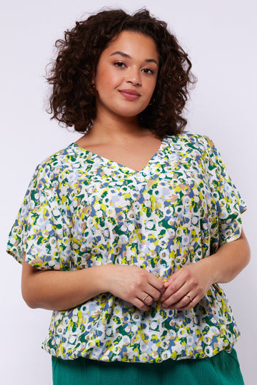 Angelie top | Cyber Lime/Vintage Green