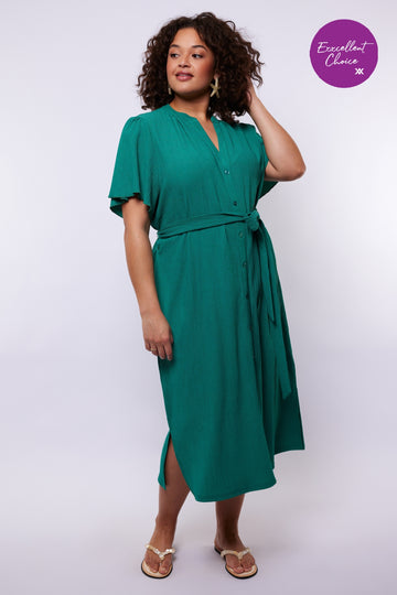 Manola jurk | Vintage Green