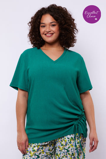 Manuela top | Vintage Green