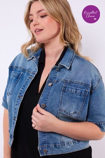 Amanda jacket | Dusty Blue