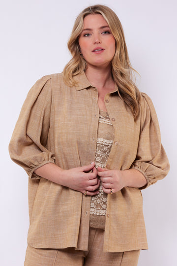 Carter blouse | Light Camel